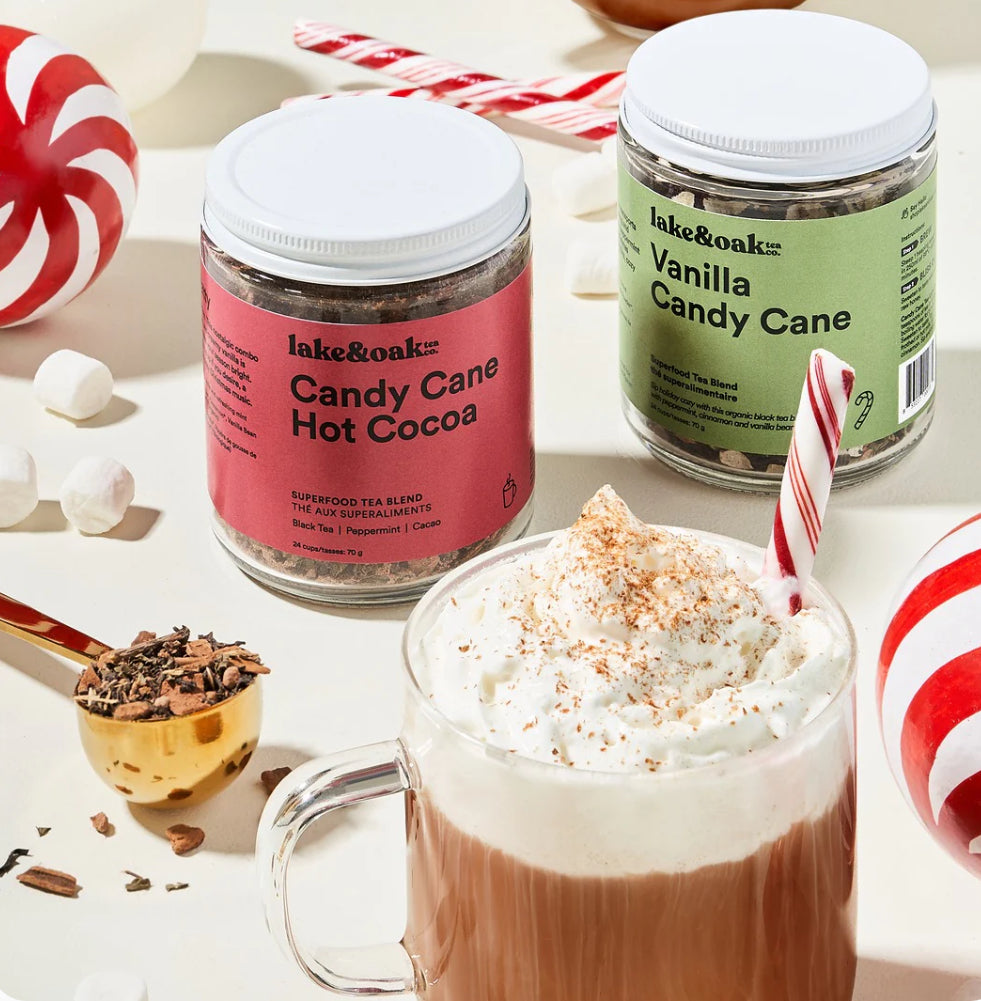 Candy Cane Hot Cocoa Superfood Tea Blend