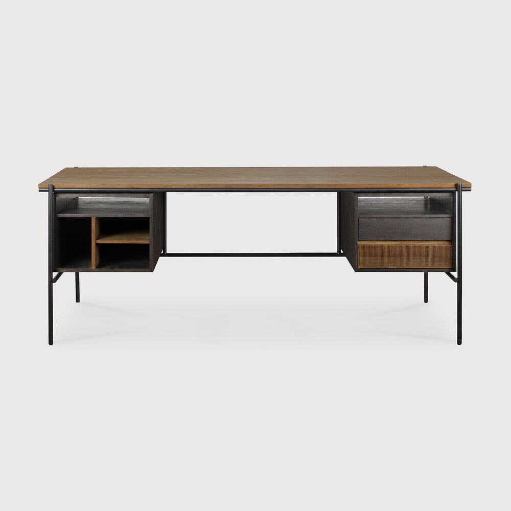 Ethnicraft | Oscar Desk | 2 Drawers 78.5 x 35.5 x 30