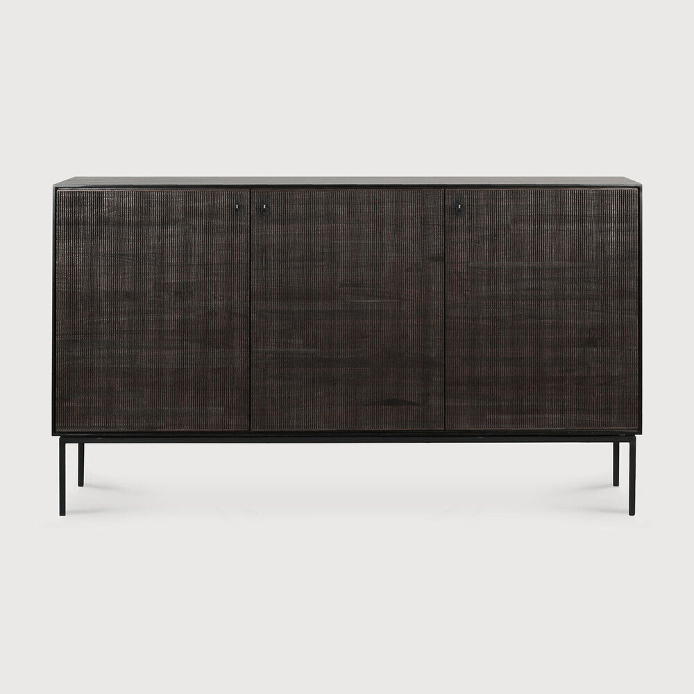 Ethnicraft | Grooves Sideboard | 3 Doors 60 x 17.5 x 34.5