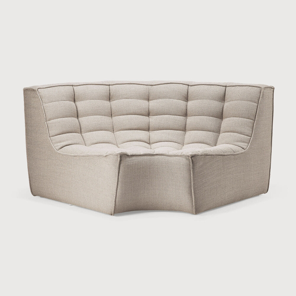 Ethnicraft | N701 Modular Sofa | 90° Round Corner 47 x 47 x 30