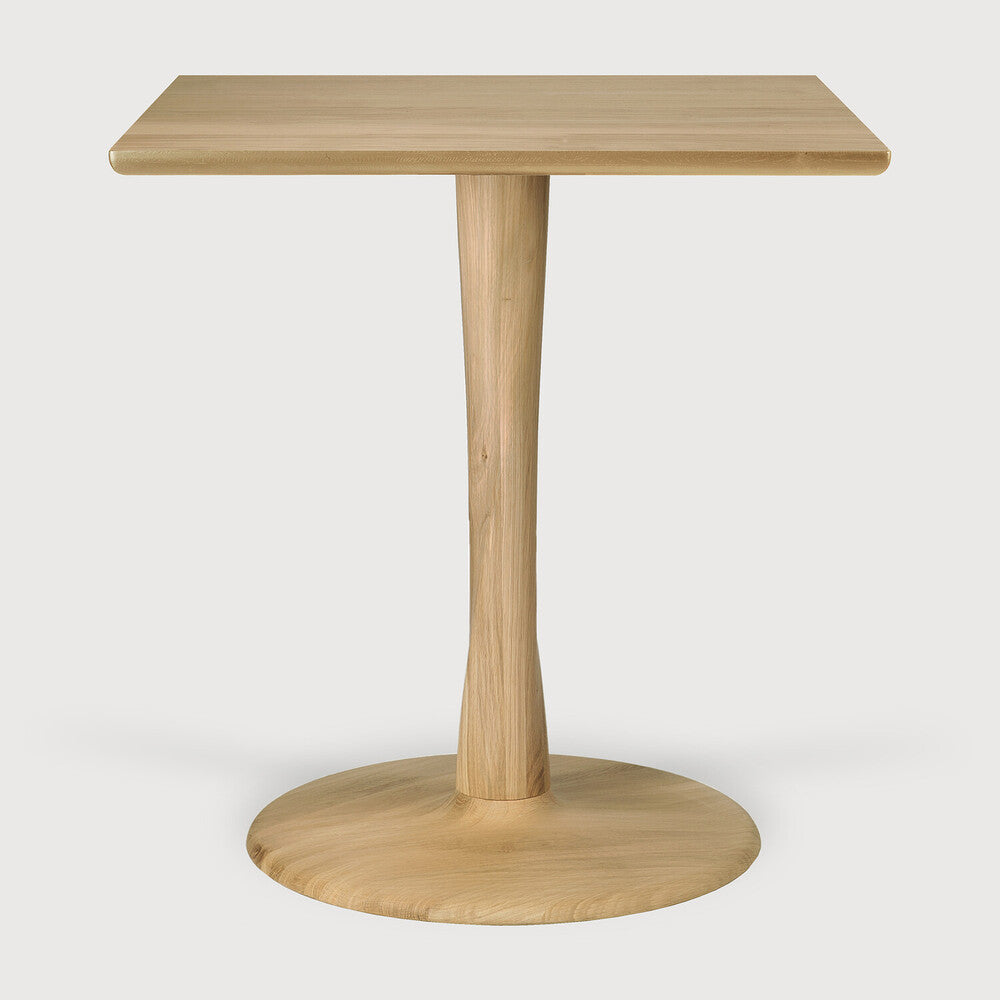 Ethnicraft | Torsion Dining Table | Low Height 27.5 x 27.5 x 30