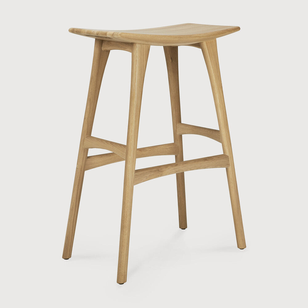 Ethnicraft | Osso Bar Stool 22.5 x 13 x 31.5