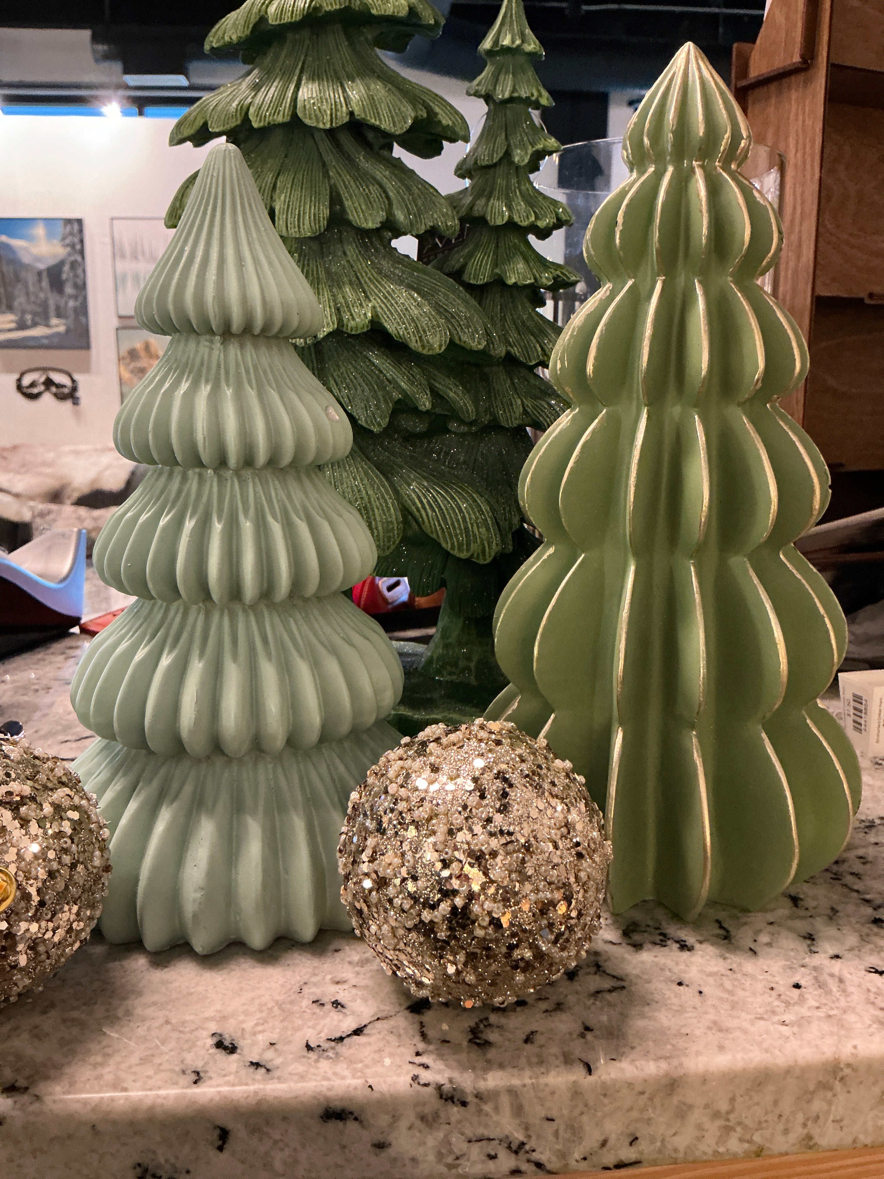 Glitter Ornament Gold