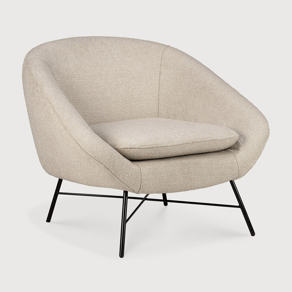 Ethnicraft | Barrow Lounge Chair 32 x 31 x 28