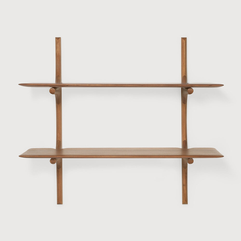 Ethnicraft | PI Wall Shelf | 2 Shelves 39.5 x 14 x 36