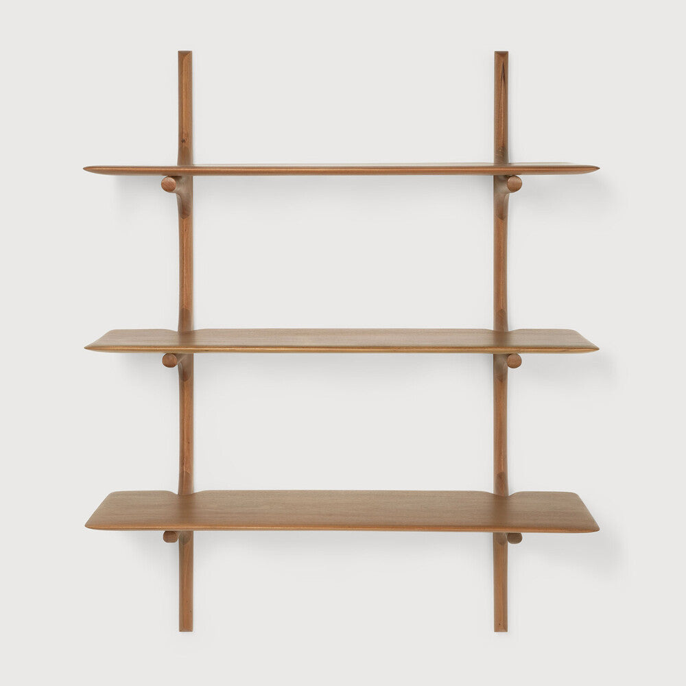 Ethnicraft | PI Wall Shelf | 3 Shelves 39.5 x 14 x 49.5