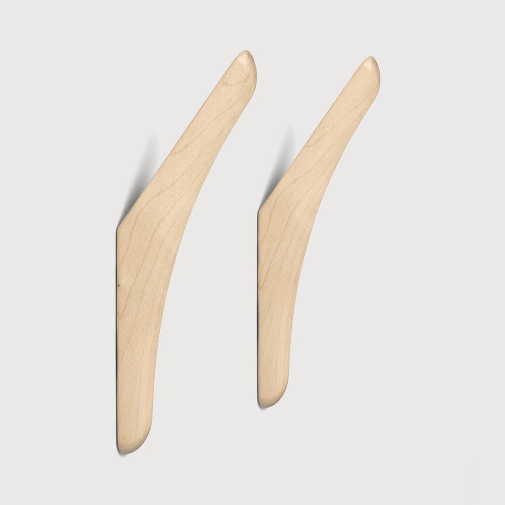 Ethnicraft | PI Wall Hanger | Set of 2 1 x 3 x 8.5