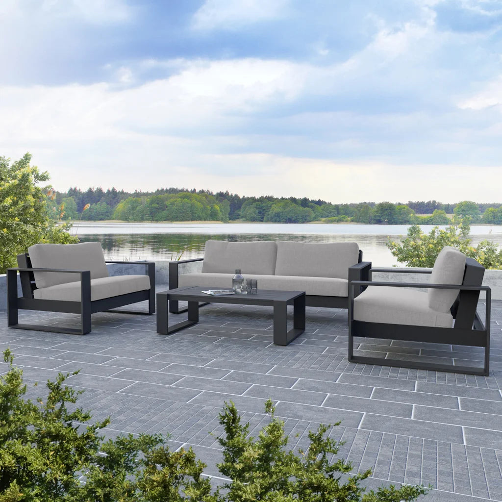 True North 4Pc. Sofa/Conversation Set -Light Grey
