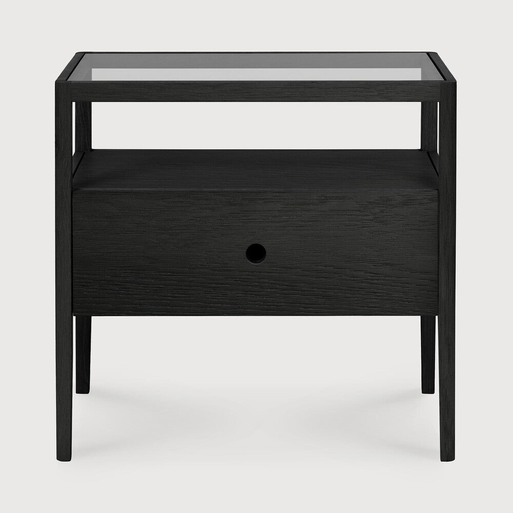 Ethnicraft | Spindle Bedside Table | 1 Drawer 21.5 x 14 x 20.5