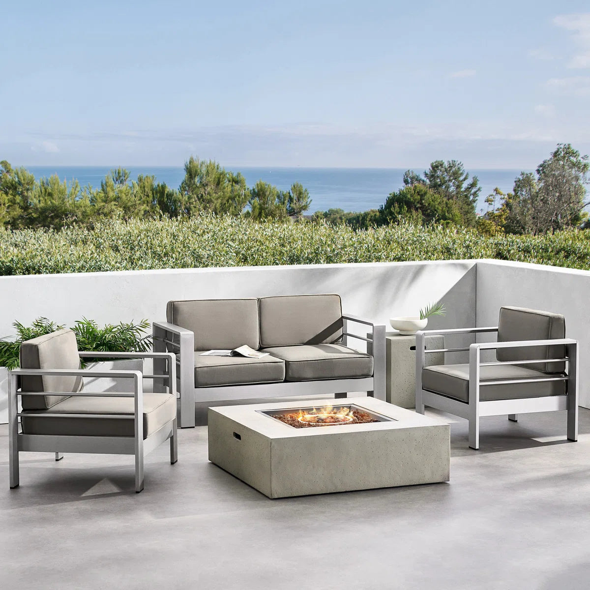 4-Pc Aluminum Patio Set
