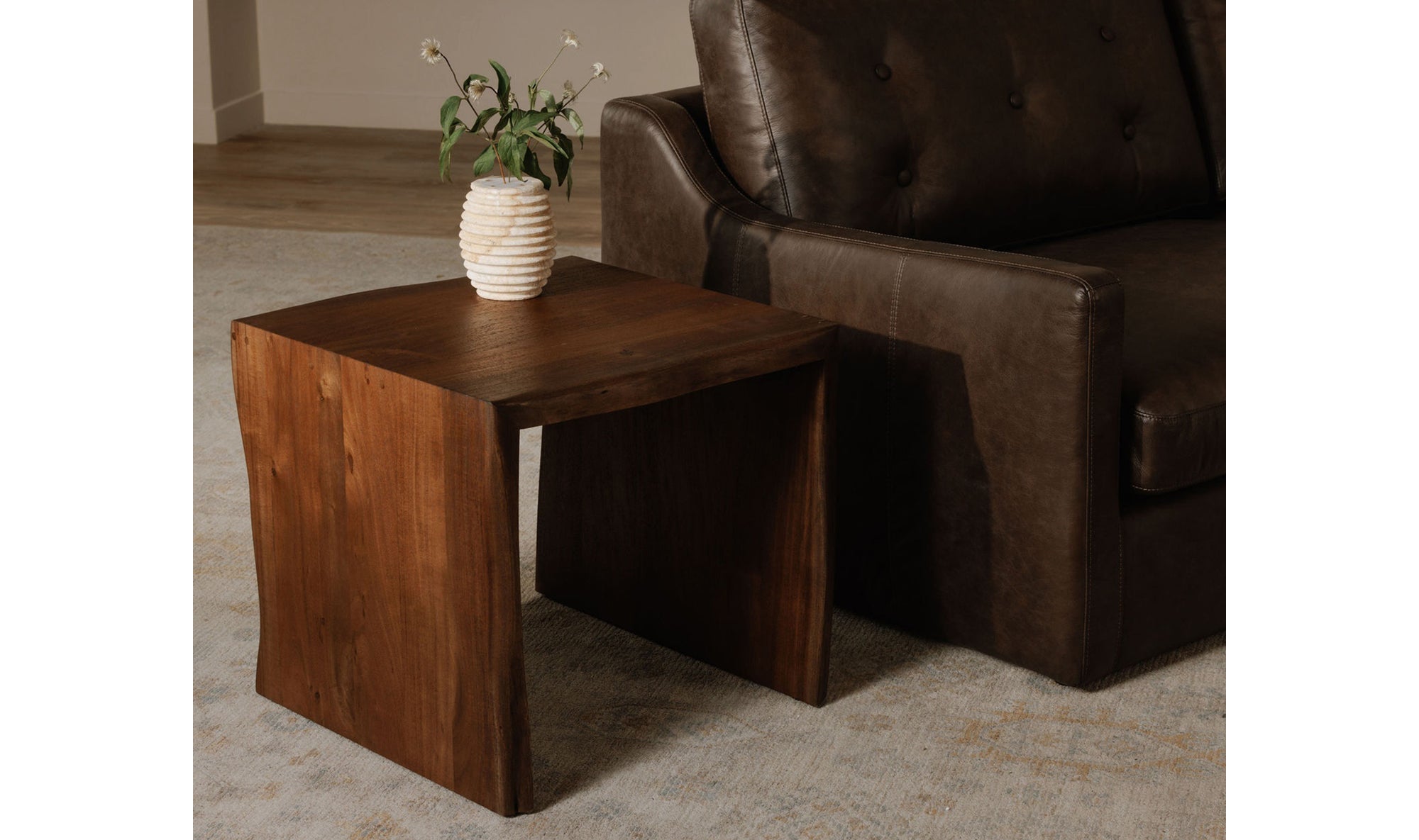Tyrell Side Table -Brown