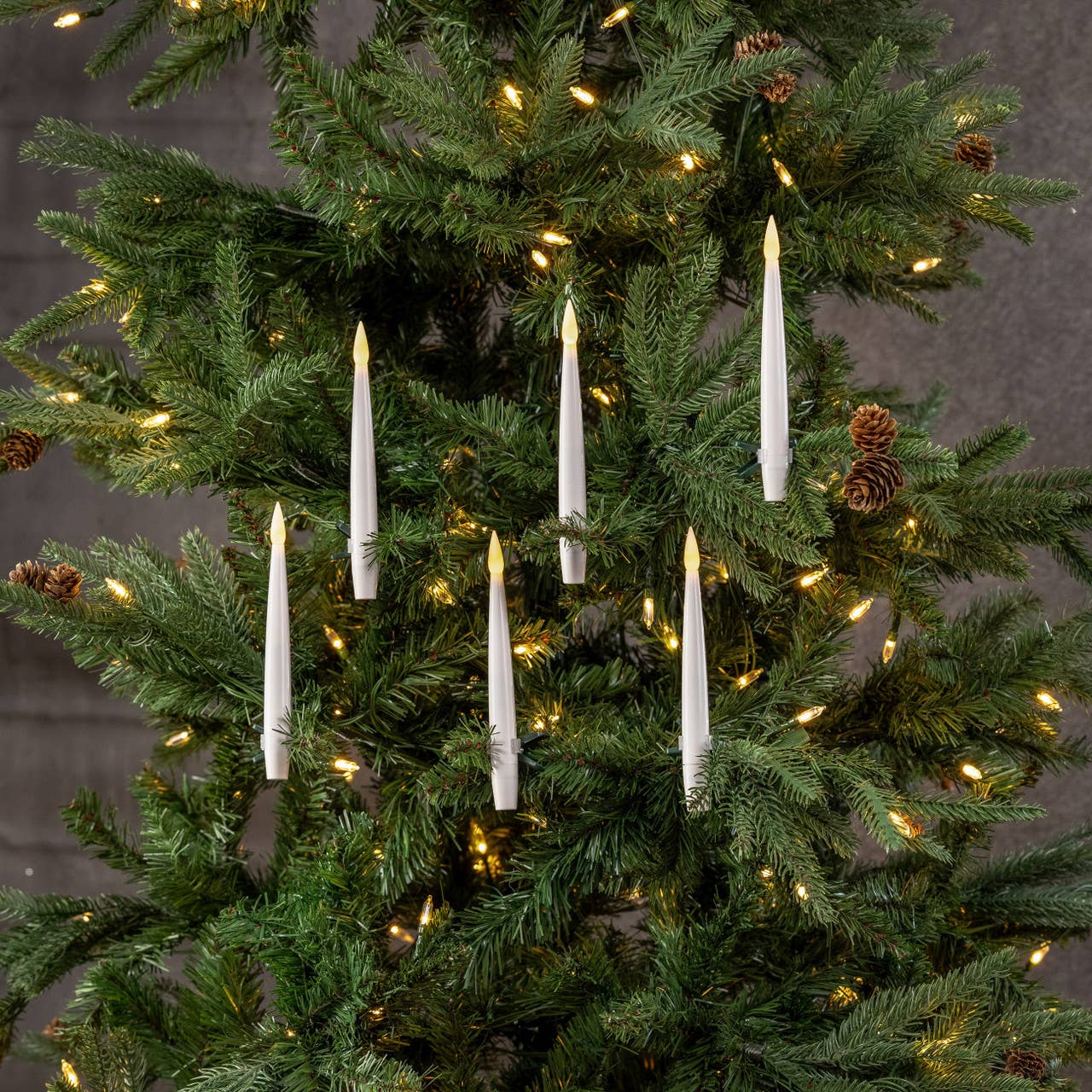 SET/ 6 CLIP ON LED CANDLES