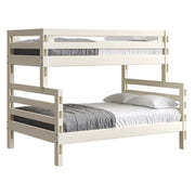 Ladder End Bunkbed Twin over Full -Cloud
