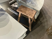 Vintage Square Elm Stool