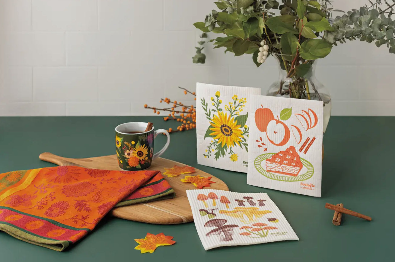 Field Mushroom Swedish Dishcloth