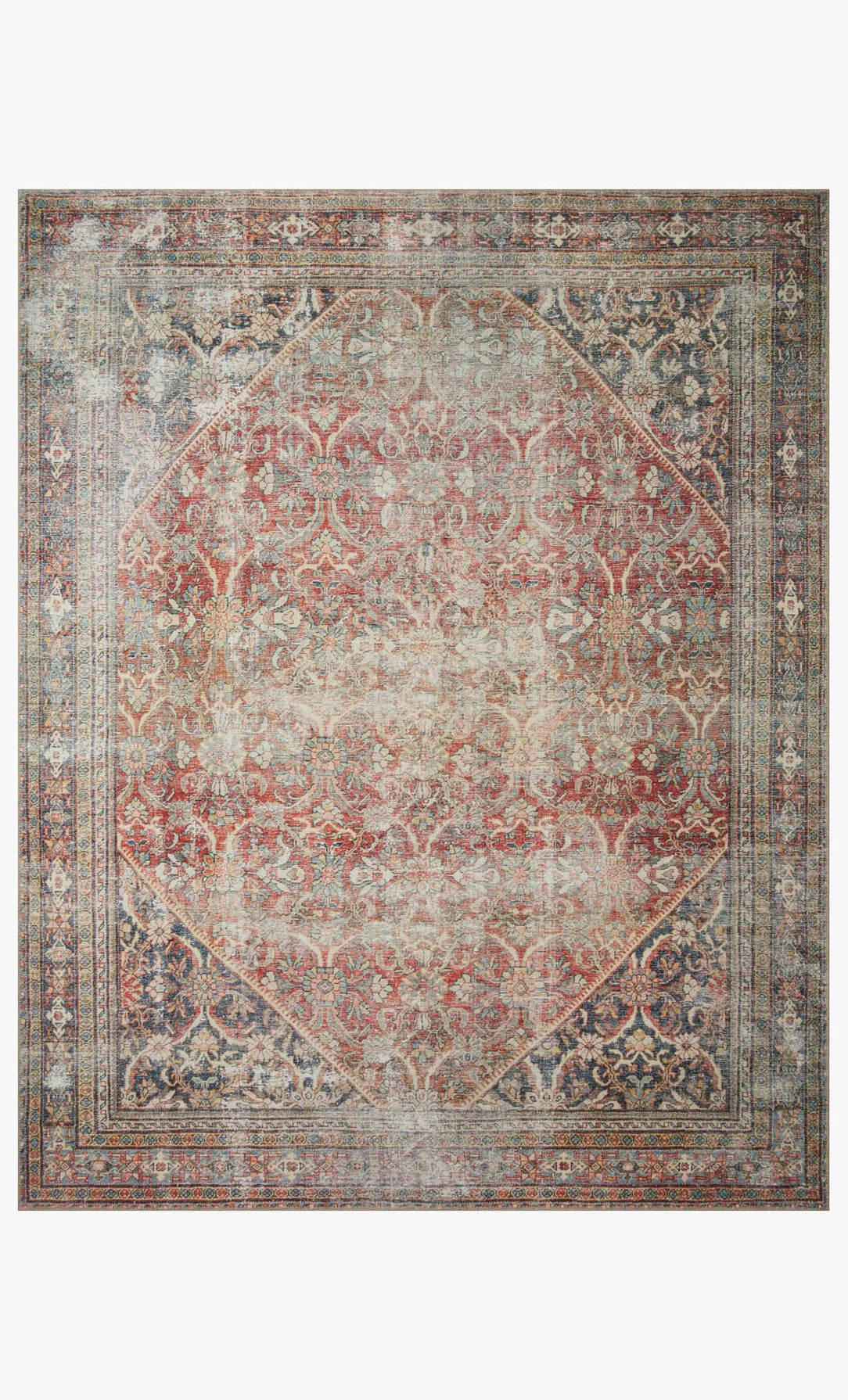 Ger-01 AL Red/Navy 7'-6" x 9'-6"