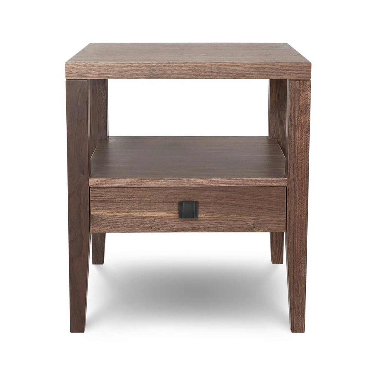 Hara Nightstand| One Drawer | Frozen Walnut