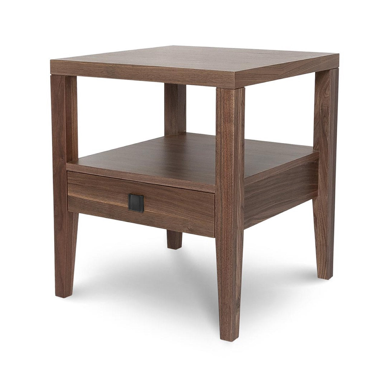 Hara Nightstand| One Drawer | Frozen Walnut