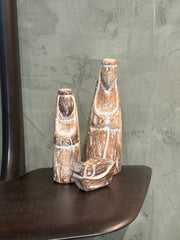 Hand Carved Wooden Nativity Set