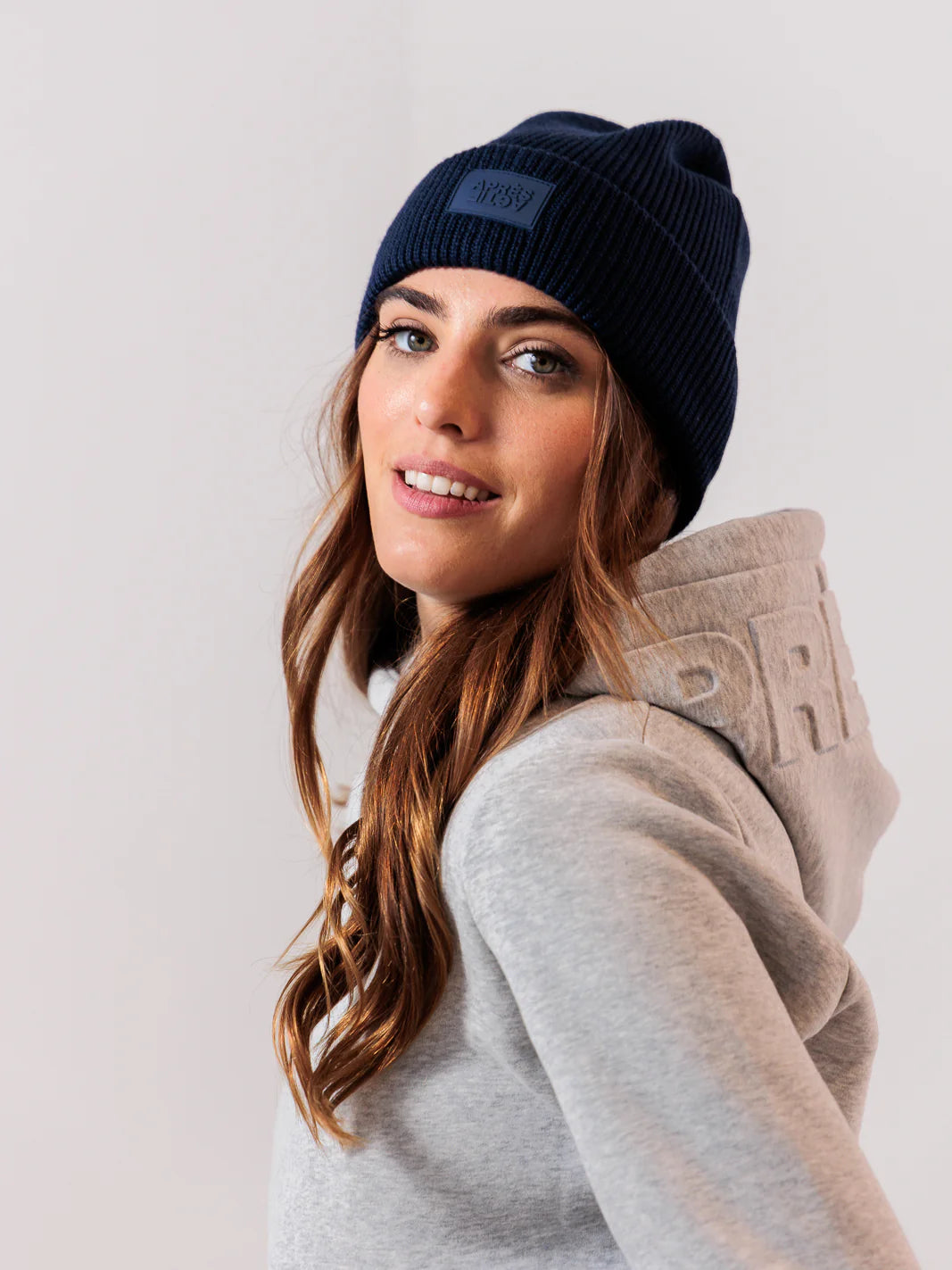 100% Merino Wool Beanie - Navy
