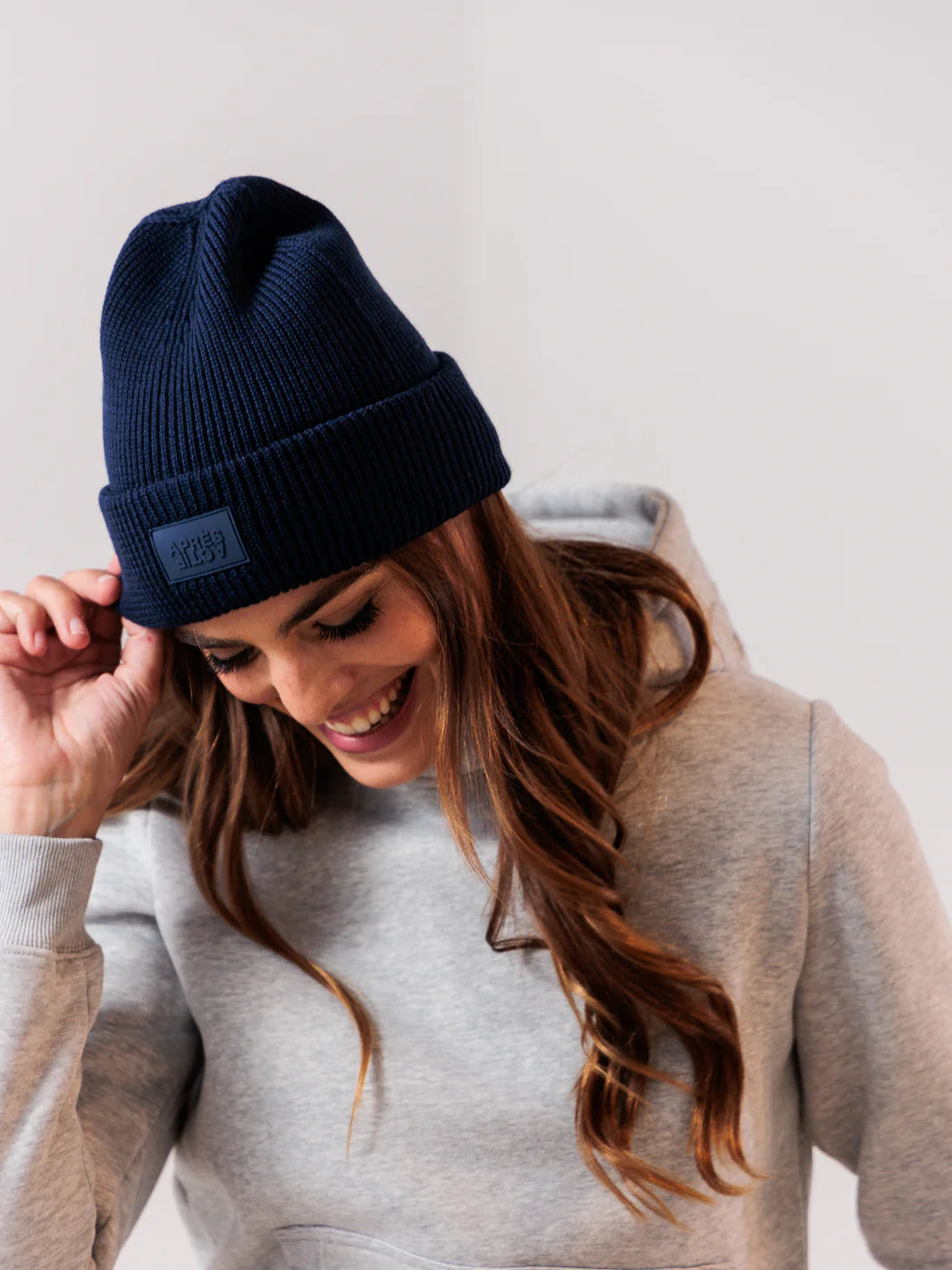 100% Merino Wool Beanie - Navy