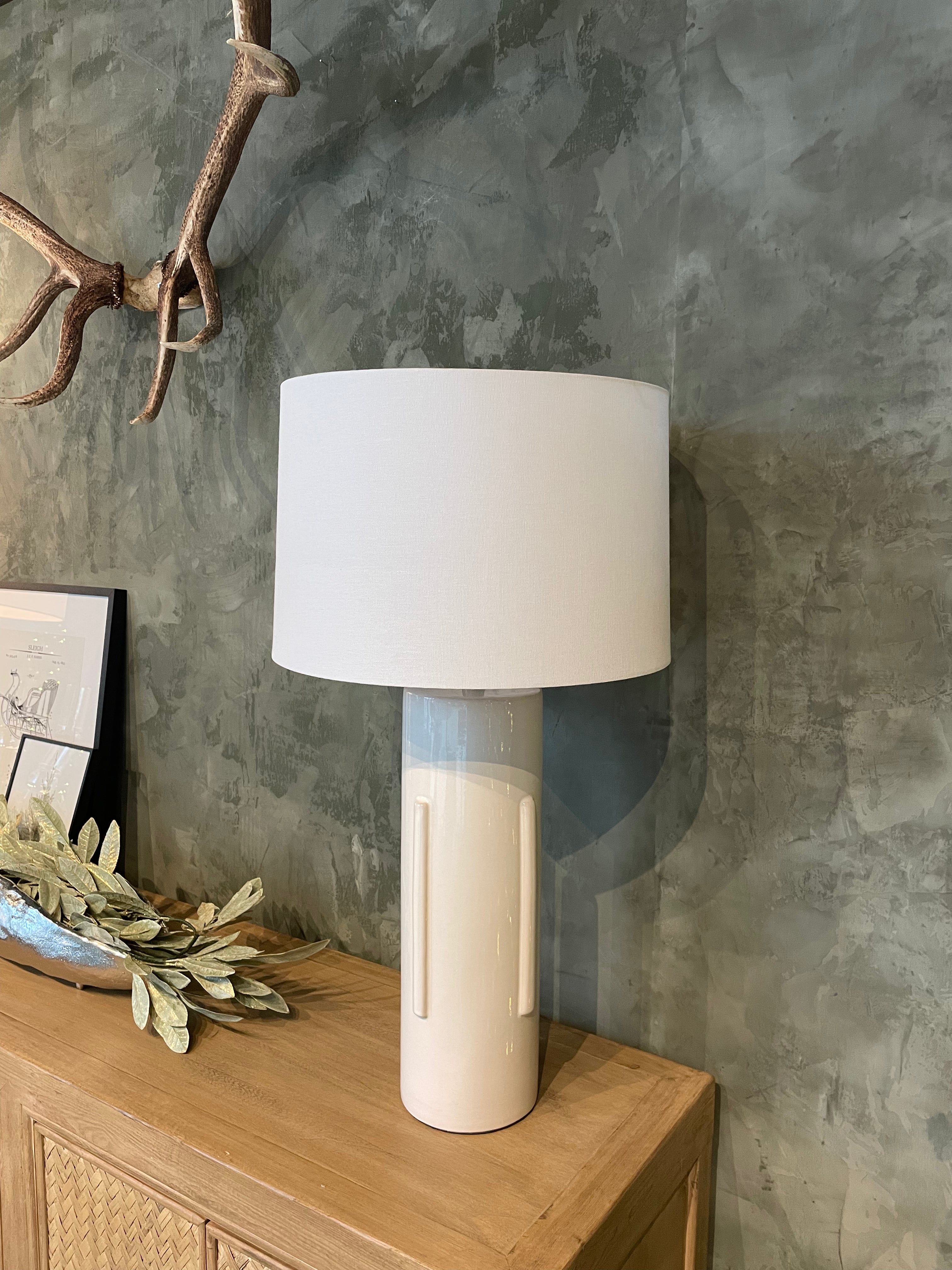 Modern Cylinder Ceramic Table Lamp