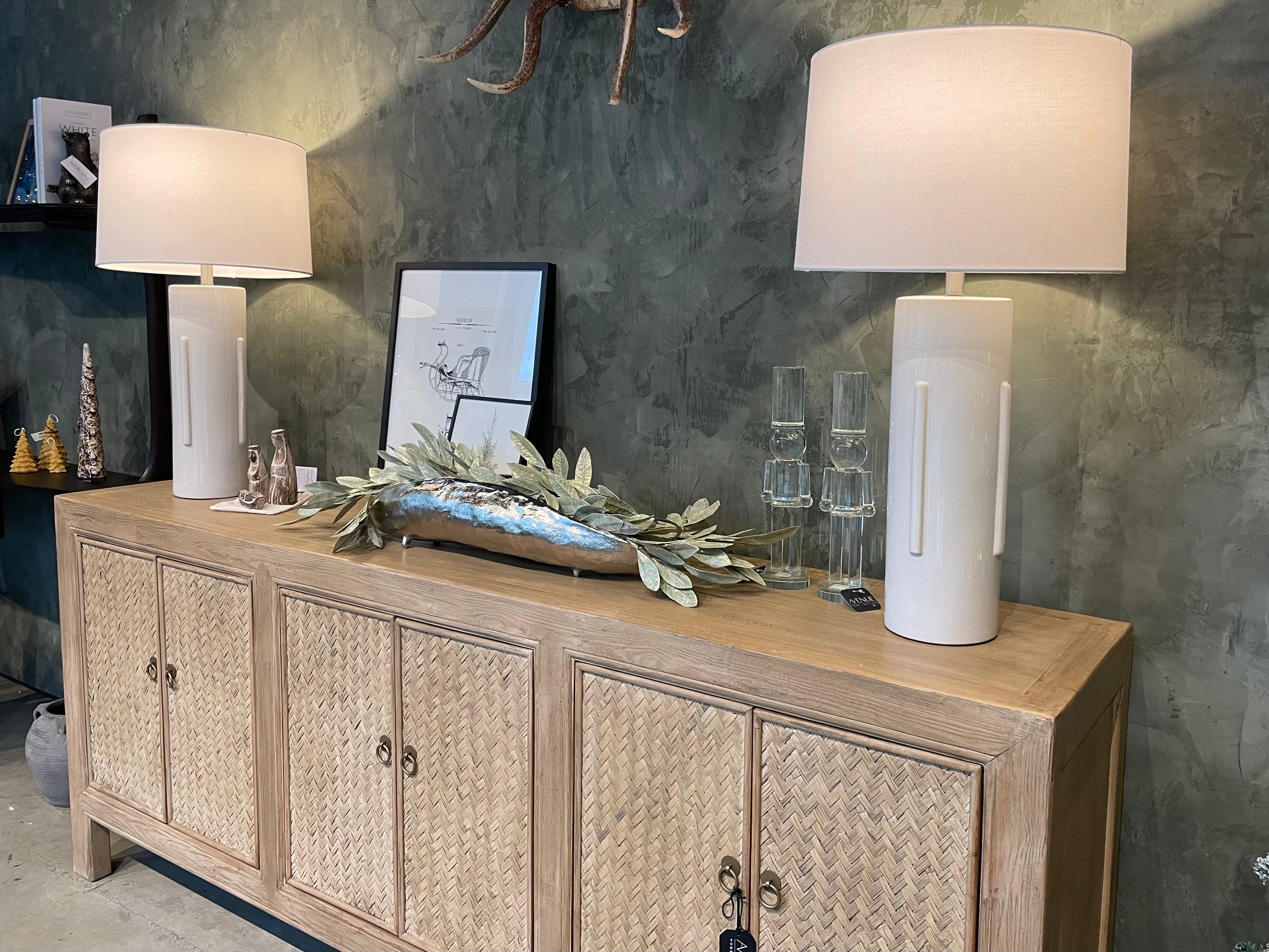 Modern Cylinder Ceramic Table Lamp