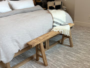 Vintage Reclaimed Wood Skinny Bench