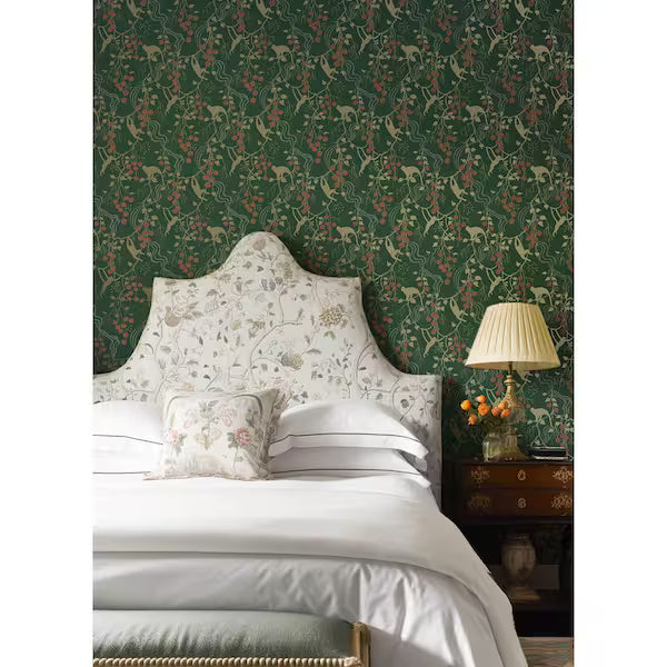 Linden Dark Green Jungle Canopy Wallpaper