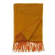 Oslow Wool Blend Throw -Turmeric