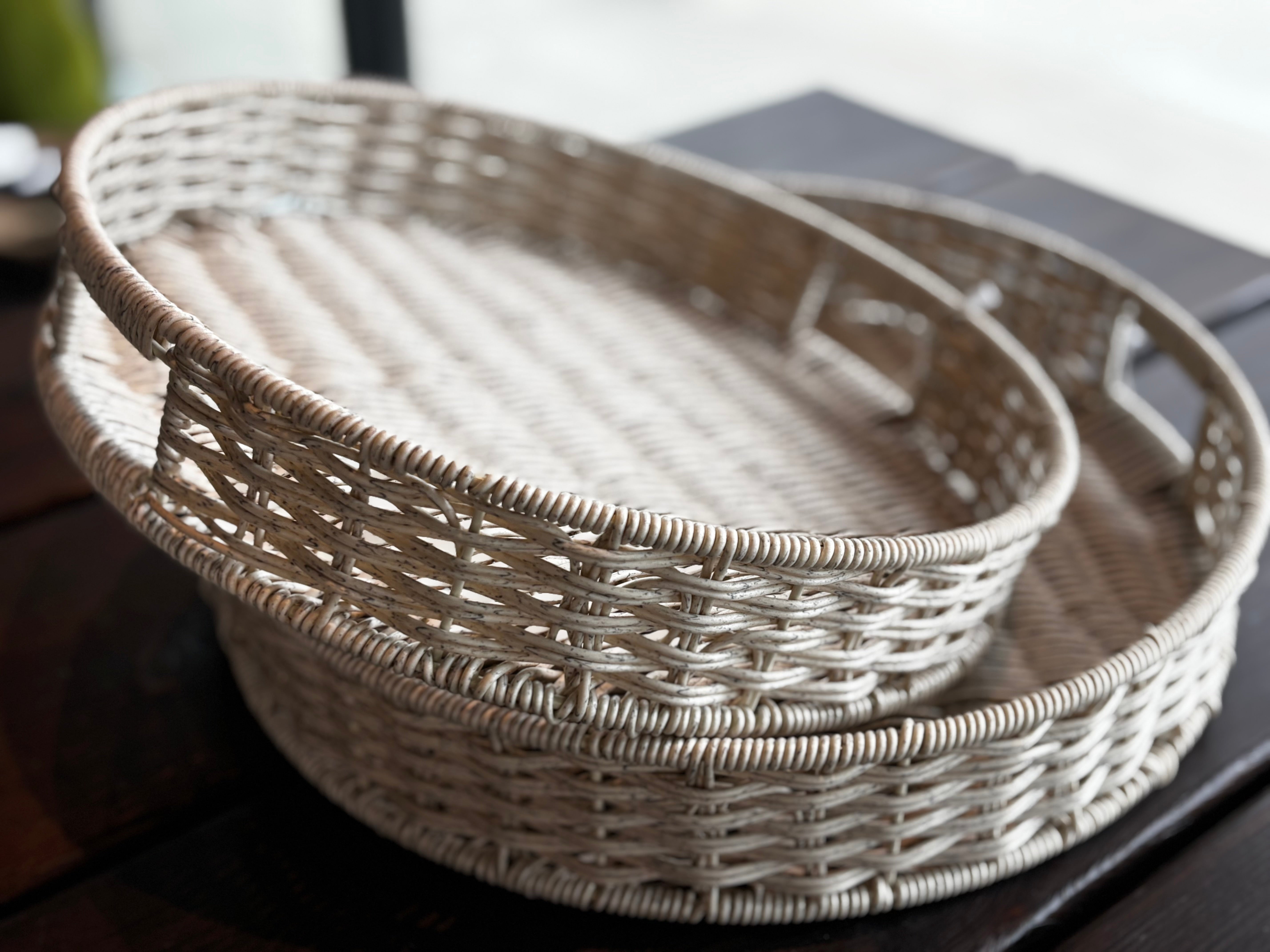 Resin Serving Tray White - Large