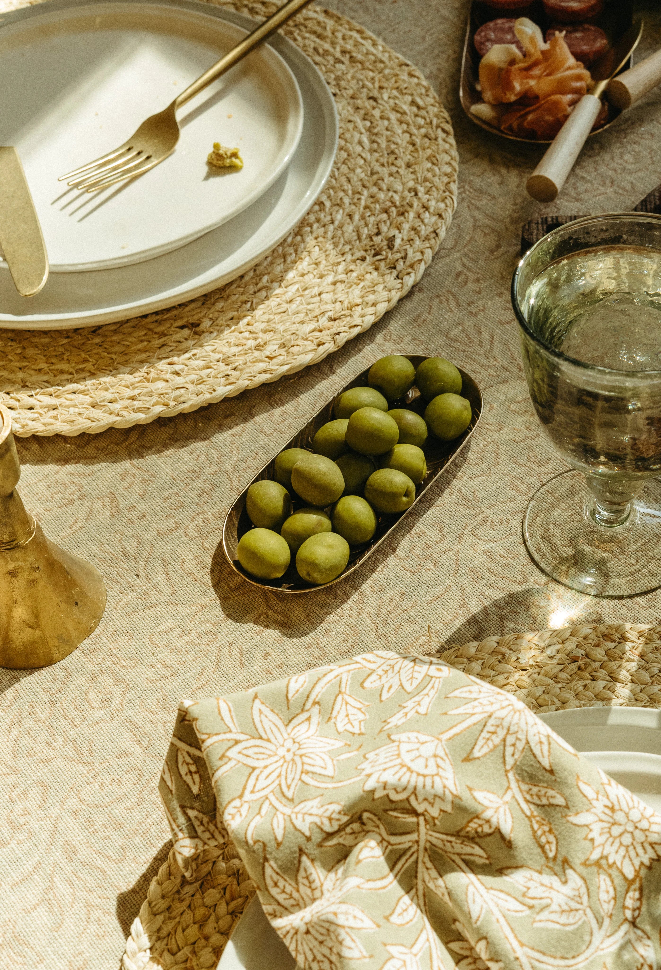 Saanvi - Hand Block Printed Tablecloth -Organic Cotton