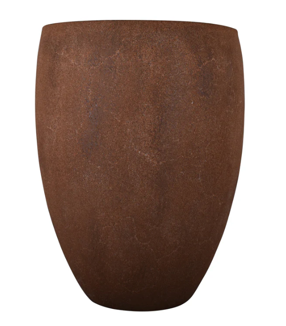 Brindisi Egg Pot -Rust Coloured