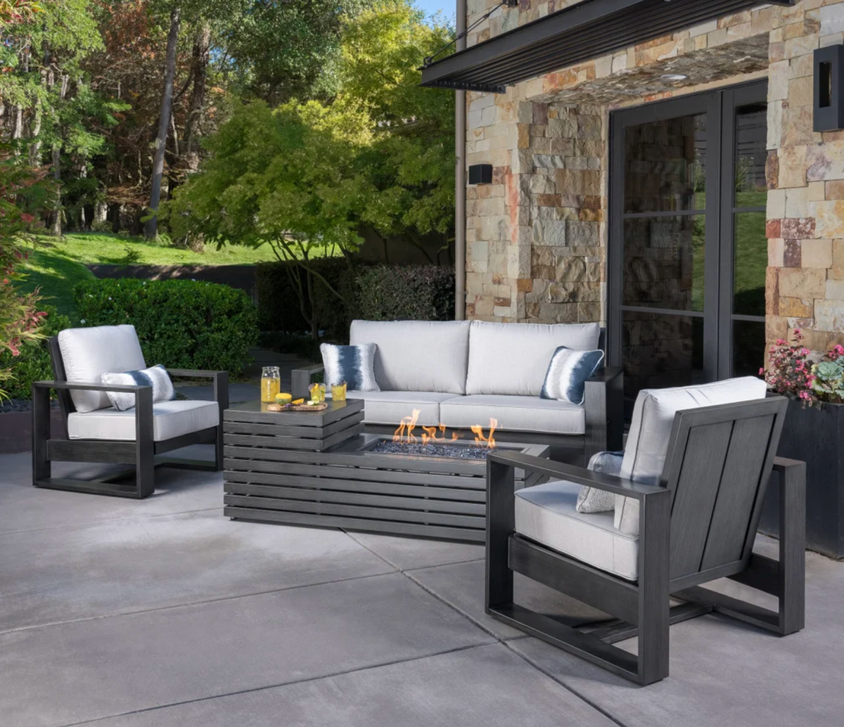 4-pc Patio Set w/ Fire Table