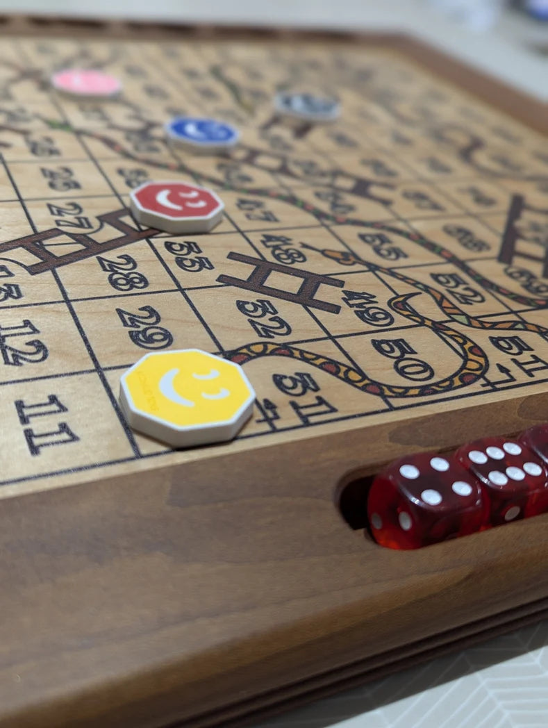 Snakes and Ladders | Premium Handcrafted |Solid Wood