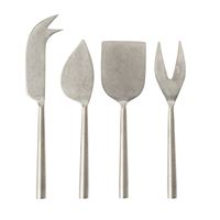 Tides Cheese Knife set/4 Tumbles Silver