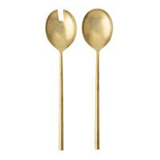 Tides Salad Server Set -Tumbled Gold