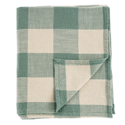 Salinas Turquoise Gingham Tablecloth -100% Cotton