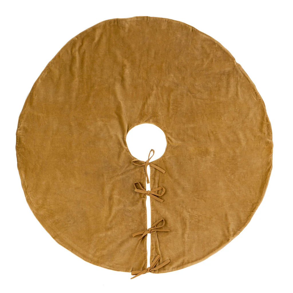 Vera Velvet Tree Skirt-Camel