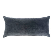 Vera Velvet Pillow -Graphite 14" x 31"
