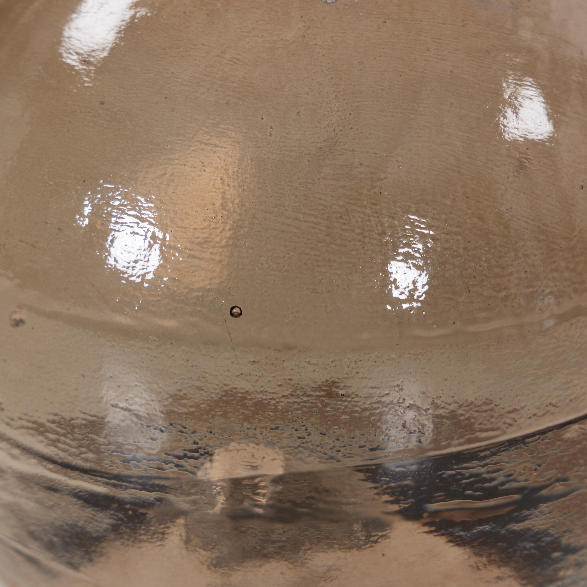 Viola Accent Table -Smoked Brown Cast Glass