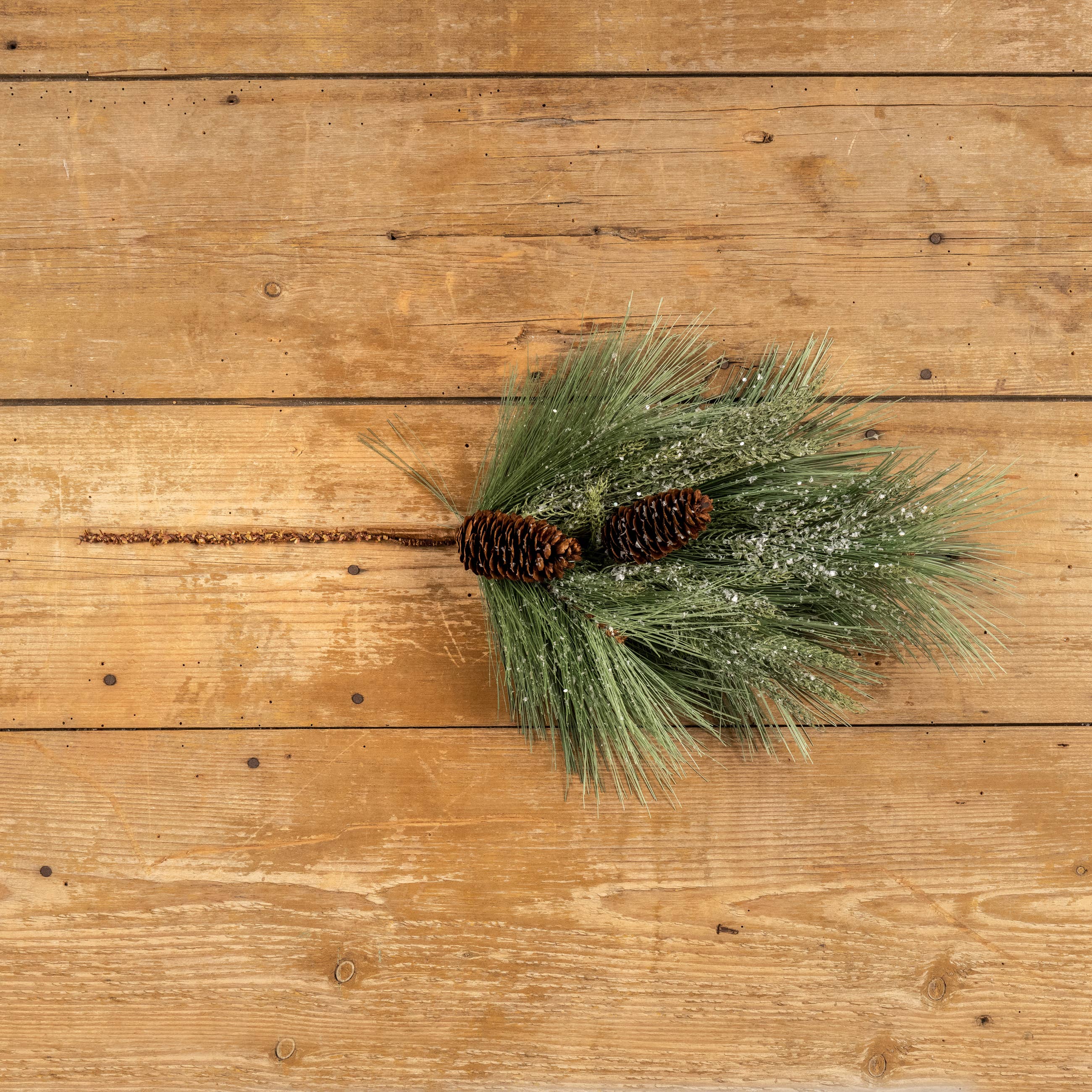 26" SNOWY CHILEAN PINE SPRAY