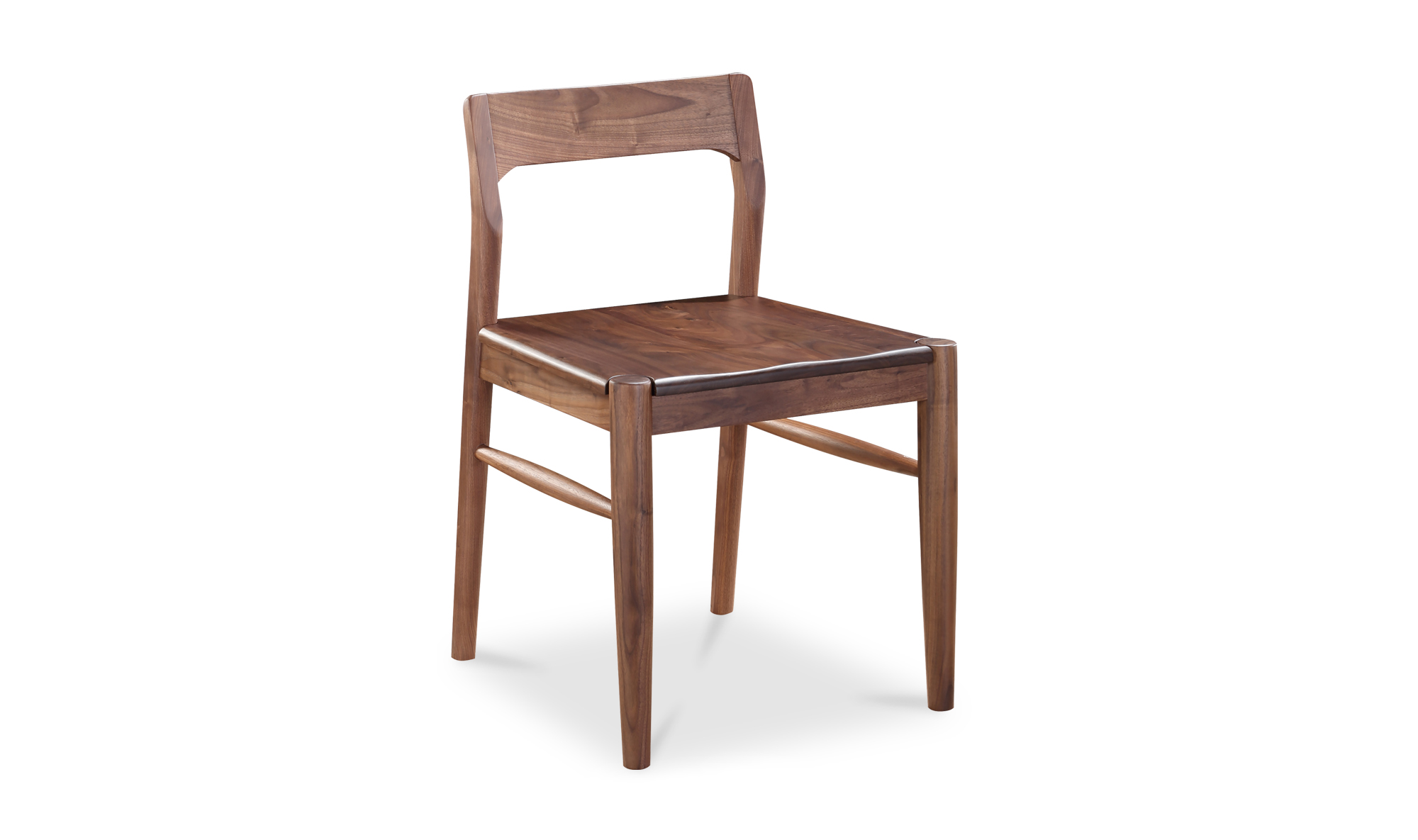 Owing Dining Chair Walnut Brown -Set of 2