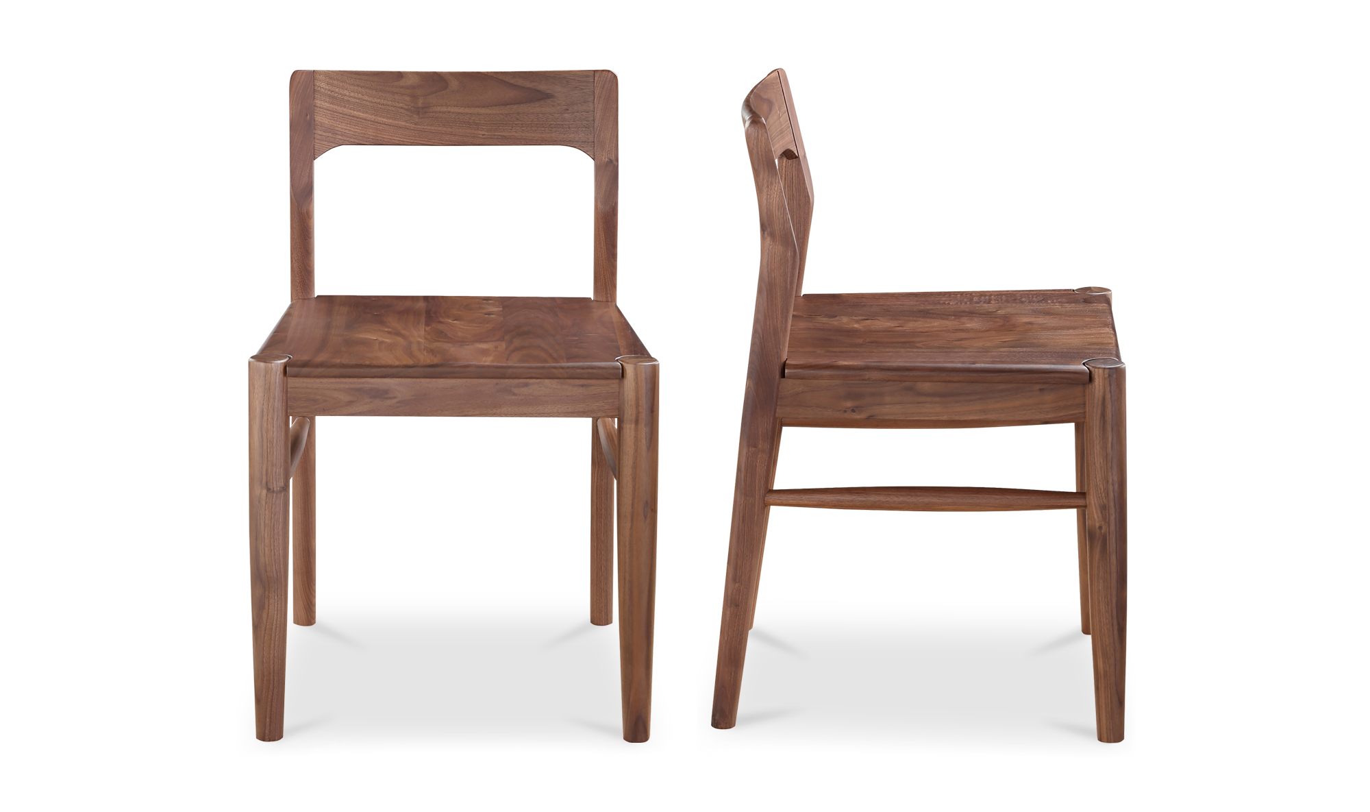 Owing Dining Chair Walnut Brown -Set of 2