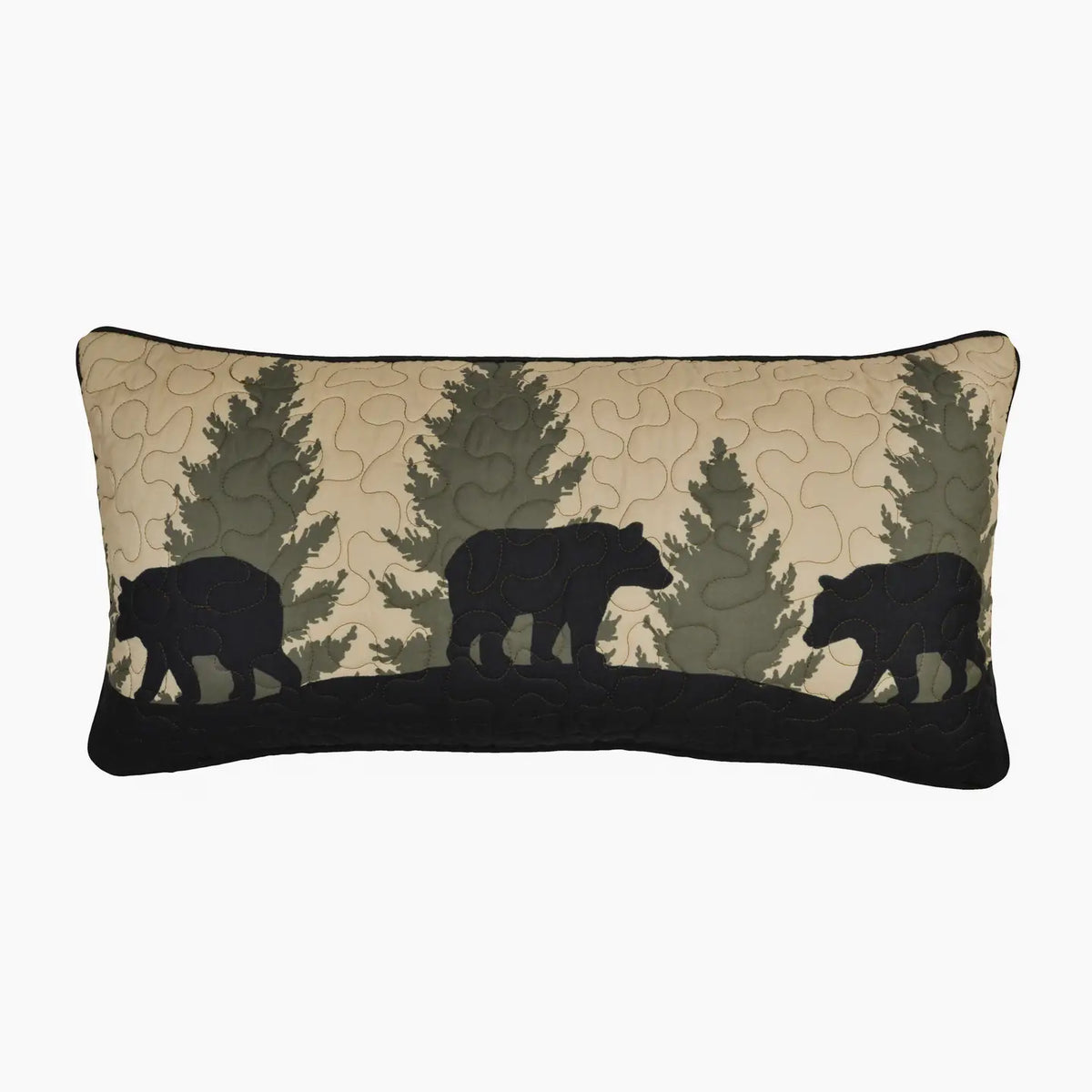 Bear Walk Lumbar Pillow 12" x 22"