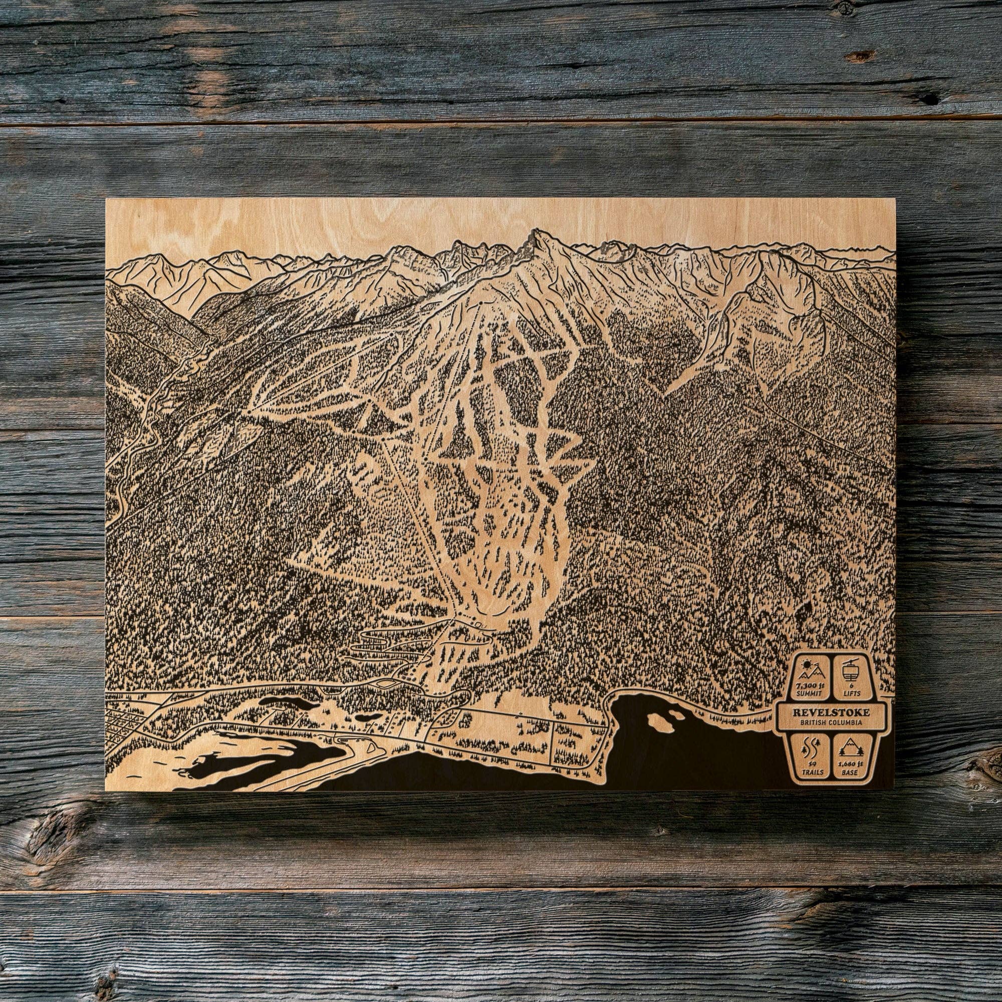 Revelstoke, British Columbia Ski Trail Map