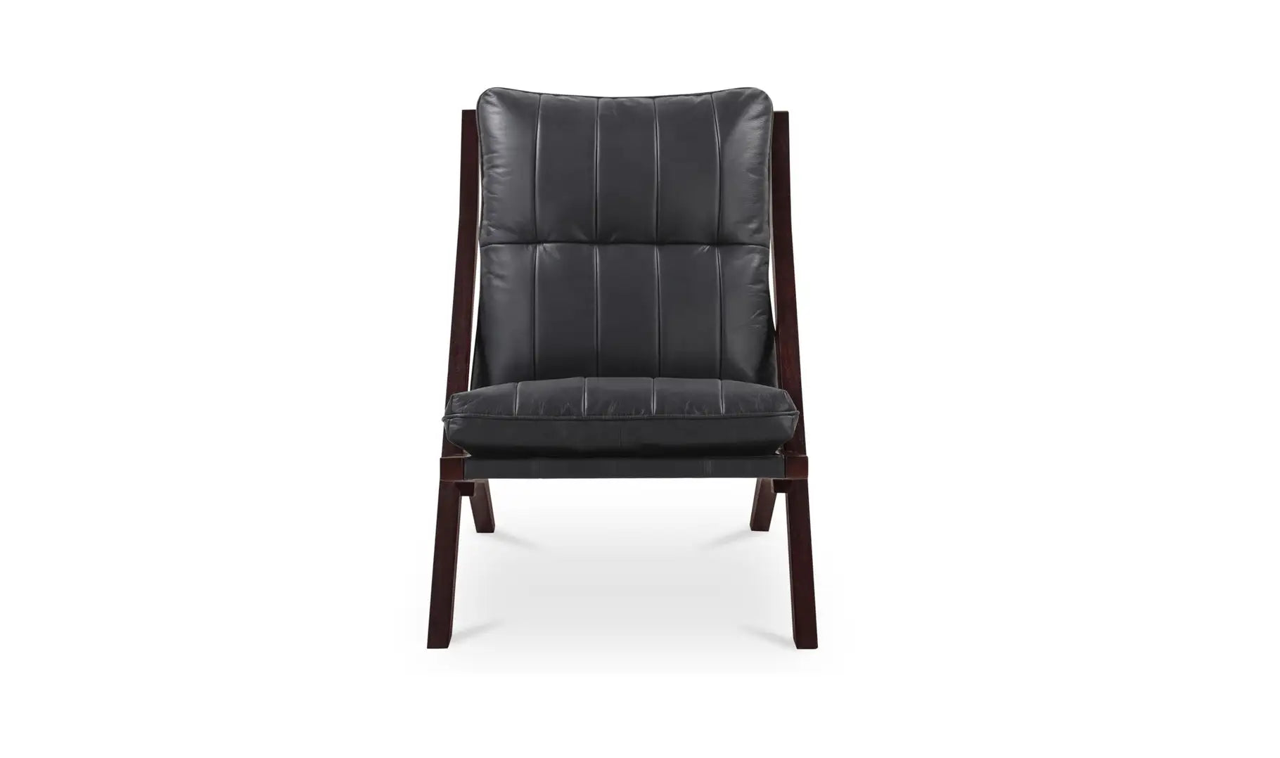 Preston Lounge Chair |Black Leather
