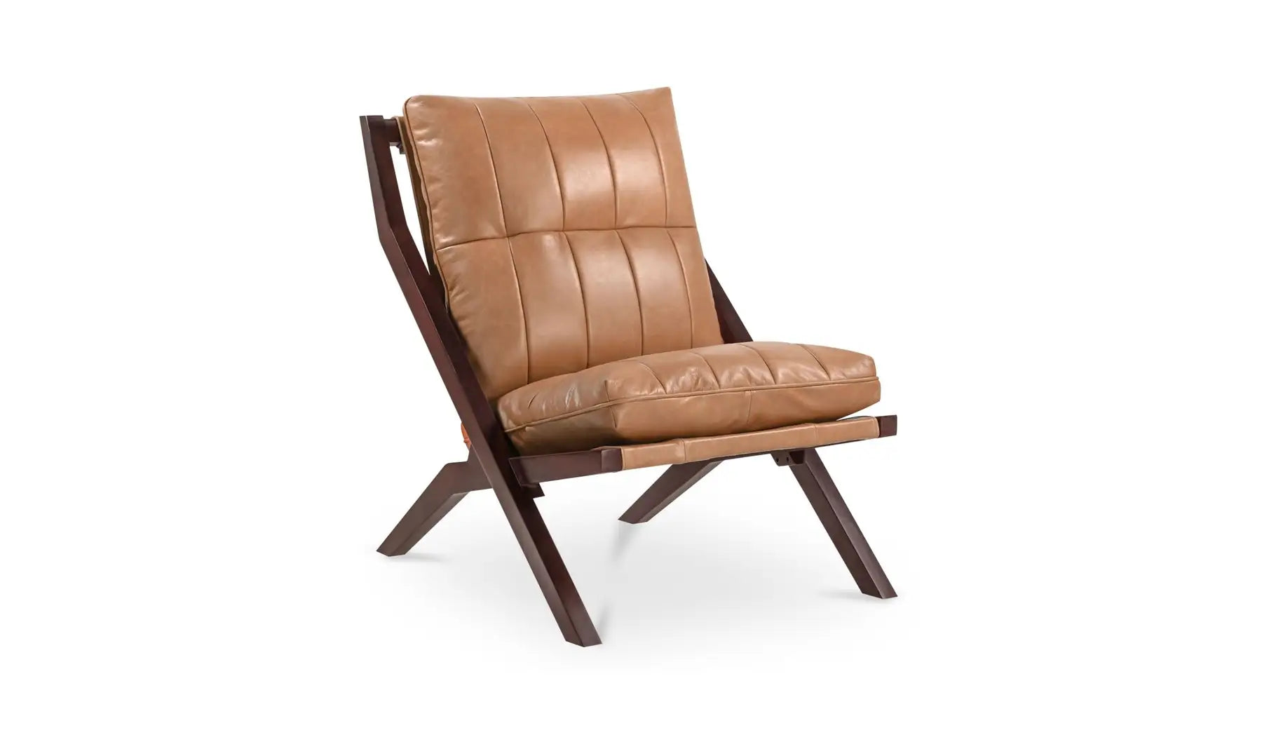 Preston Accent Chair | Tan Leather