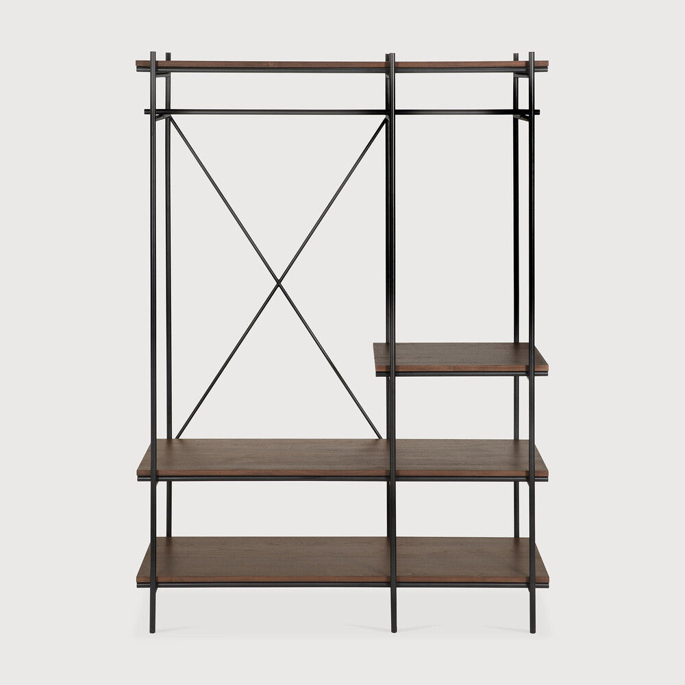 Ethnicraft | Oscar Hanging Rack with Garment Rail 55 x 20 x 77.5