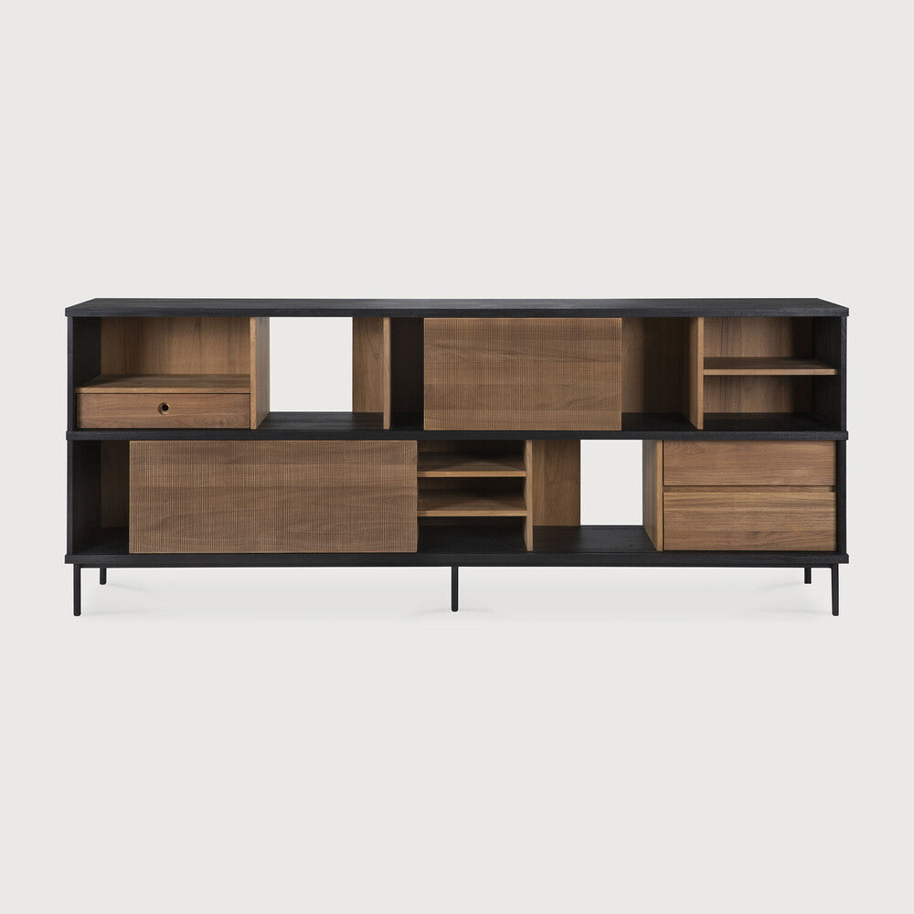 Ethnicraft | Oscar Sideboard | 2 Sliding Doors | 3 Drawers 88 x 15.5 x 35